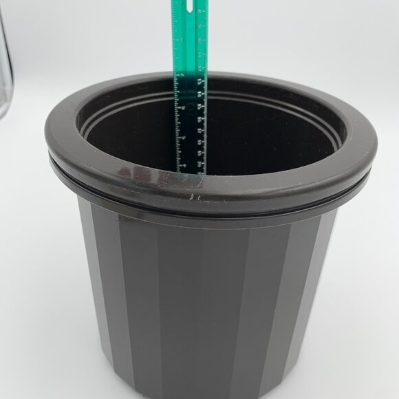 Tupperware Ice Bucket with Lid 1683 1684 1417  Insulated Brown Push Button VTG - Picture 14 of 16